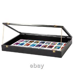 PENNZONI Trade Show Display Case Portable Black with Wooden Dowels