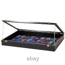 PENNZONI Trade Show Display Case Portable Black with Wooden Dowels