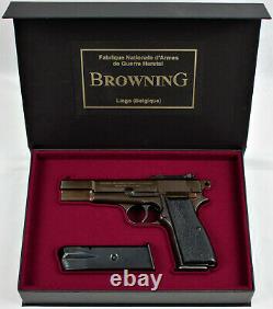 PISTOL GUN PRESENTATION CUSTOM DISPLAY CASE BOX for BROWNING HIGH POWER 1 Type