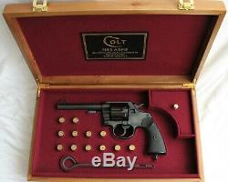 PISTOL GUN PRESENTATION CUSTOM DISPLAY CASE BOX for COLT NEW SERVICE m1909 m1917