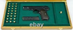 PISTOL GUN PRESENTATION CUSTOM DISPLAY CASE BOX for COLT m1903.32 & m1908.380