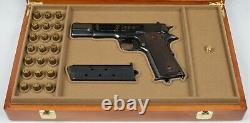 PISTOL GUN PRESENTATION CUSTOM DISPLAY CASE BOX for COLT m1911 government. 45ACP