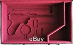 PISTOL GUN PRESENTATION CUSTOM DISPLAY CASE BOX for LUGER P08 SET of THREE