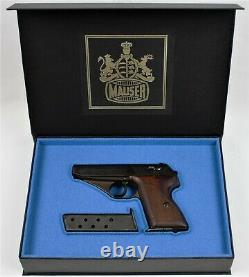 PISTOL GUN PRESENTATION CUSTOM DISPLAY CASE BOX for MAUSER HSc 7,65 mm 9mm kurz