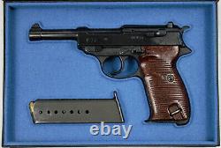PISTOL GUN PRESENTATION CUSTOM DISPLAY CASE BOX for WALTHER P38 P1 mauser pp ppk