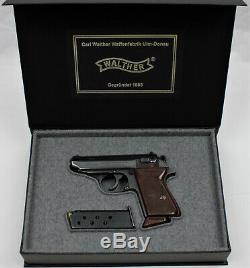 PISTOL GUN PRESENTATION CUSTOM DISPLAY CASE BOX for WALTHER PPK  mauser pp p38 