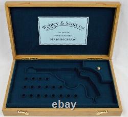 PISTOL GUN PRESENTATION CUSTOM DISPLAY CASE BOX for WEBLEY & SCOTT MkVI 6.455