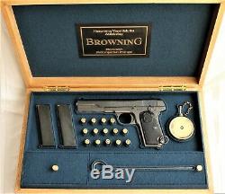 PISTOL GUN PRESENTATION DISPLAY CASE BOX for BROWNING 1903 mauser colt luger