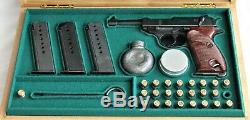 PISTOL GUN PRESENTATION DISPLAY CASE BOX for WALTHER P38 luger p08 pp ppk c96