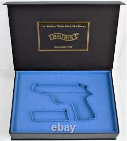 PISTOL GUN PRESENTATION DISPLAY CUSTOM CASE BOX for WALTHER PP 7,65 mm. 32acp