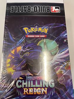 POKEMON CHILLING REIGN FACTORY SEALED BUILD AND BATTLE BOX DISPLAY CASE 10 Boxes
