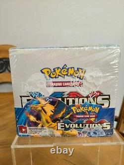 POKEMON TCG XY EVOLUTIONS SEALED BOOSTER BOX With DISPLAY CASE