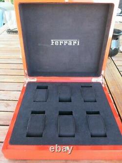 Panerai FERRARI RED display BOX watch case 6 six holder 100% FACTORY OEM