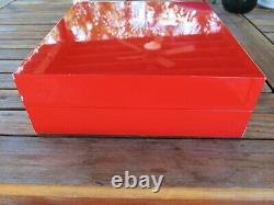 Panerai FERRARI RED display BOX watch case 6 six holder 100% FACTORY OEM