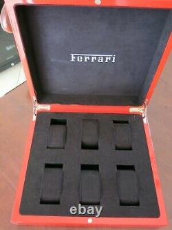 Panerai FERRARI RED display BOX watch case 6 six holder 100% FACTORY OEM