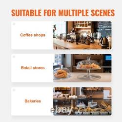Pastry Display Case 2 Tier Acrylic Countertop Bakery Display Case with Rear Door