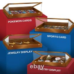 Pastry Display Case Cookie Bakery Cupcake Food 36 x 24 USA Walnut Wood Show Box