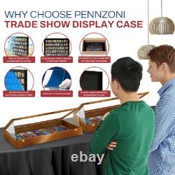 Pastry Display Case Cookie Bakery Cupcake Food 36 x 24 USA Walnut Wood Show Box