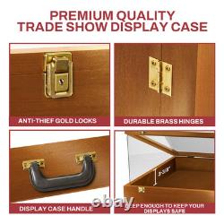 Pastry Display Case Cookie Bakery Cupcake Food 36 x 24 USA Walnut Wood Show Box