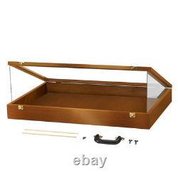 Pastry Display Case Cookie Bakery Cupcake Food 36 x 24 USA Walnut Wood Show Box