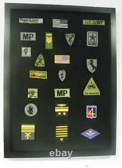 Patches Display case / Millitary / Police / Horses Patches Shadow box Cabinet