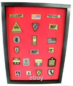 Patches Display case / Millitary / Police / Horses Patches Shadow box Cabinet