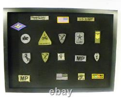 Patches Display case / Millitary / Police / Horses Patches Shadow box Cabinet