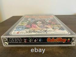 Paul Stanley Autographed KISS Rub N Play Box with display case 1979 Aucoin KISS