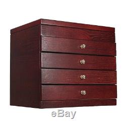 Pen Display 5 Layers Luxury Wooden Box Fountain Pen Large-capacity Storage Case