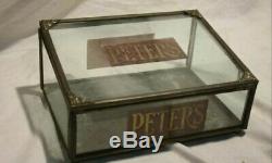 Peter's Chocolate Original General Store Antique Candy Display Case Box 1890's