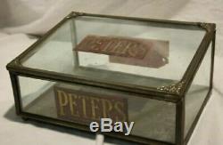 Peter's Chocolate Original General Store Antique Candy Display Case Box 1890's