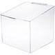Plymor Acrylic Display Case Box with Angled Top & Hinged Lid, 12 x 12 x 12