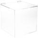 Plymor Clear Acrylic Display Case Box With Hinged Lid, 10 x 10 x 10