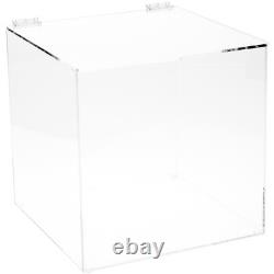 Plymor Clear Acrylic Display Case Box With Hinged Lid, 12 x 12 x 12