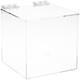 Plymor Clear Acrylic Display Case Box With Hinged Lid, 6 x 6 x 6