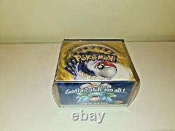 Pokémon Base Set Booster Box EMPTY with acrylic display case GREEN WING WOTC