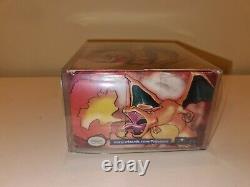 Pokémon Base Set Booster Box EMPTY with acrylic display case GREEN WING WOTC