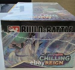 Pokemon Chilling Reign Factory Sealed Build And Battle Box Display Case 10 Packs