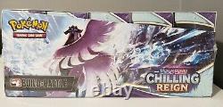 Pokemon Chilling Reign Factory Sealed Build And Battle Display Case 10 Boxes
