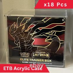 Pokemon ETB Acrylic Display Case for Elite Trainer Box 18 Pcs Bulk Discount