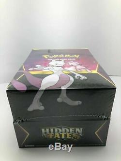 Pokémon Hidden Fates Pin Collection Display Mew & Mewtwo Case 8-Boxes NEW SEALED