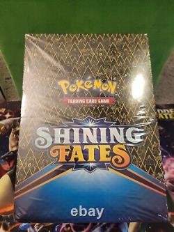 Pokemon Shining Fates Sealed Display Case Pin Collection 8 Boxes