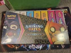 Pokemon Shining Fates Sealed Display Case Pin Collection 8 Boxes