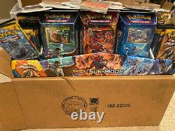 Pokemon Sun & Moon Launch DIsplay Case 72 Packs = 2 Booster Boxes +16 Foil Cards