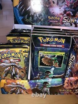 Pokemon Sun & Moon Launch Display Case 72 Packs 12 Booster Boxes +16 Foil Cards