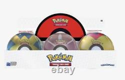 Pokemon TCG 2022 Q2 Spring Pokeball Tin Display (18 Pokeballs) 3 sealed cases