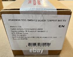 Pokemon TCG Sealed Silver Tempest Booster Display Case (6 Boxes)