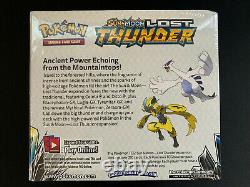 Pokemon TCG Sun & Moon Lost Thunder Booster Box SEALED + Display Case