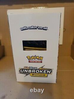 Pokemon UNBROKEN BONDS Display Mega Case with 96 cts 3 cards mini booster
