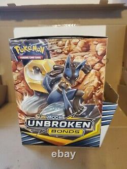 Pokemon UNBROKEN BONDS Display Mega Case with 96 cts 3 cards mini booster